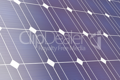 Closeup of solar panel