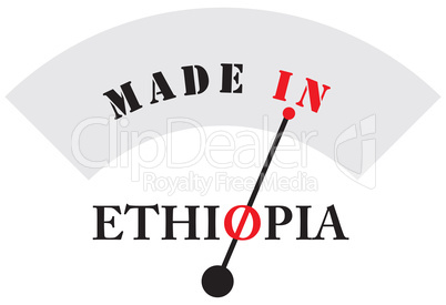 Label is made in Ethiopia