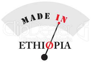 Label is made in Ethiopia