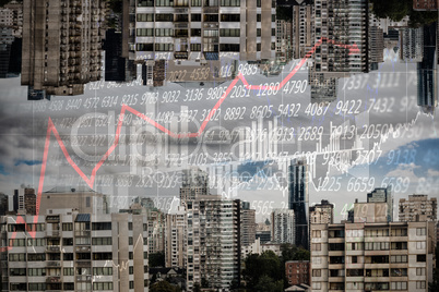 Composite image of stocks and shares