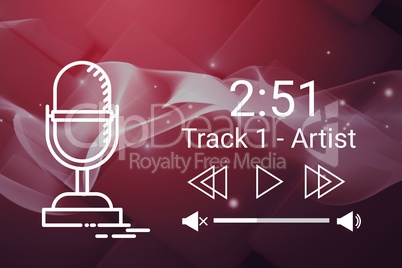 Music player application interface