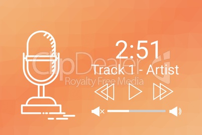 Music player application interface
