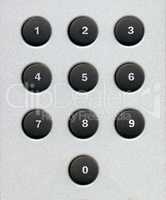 number buttons keypad