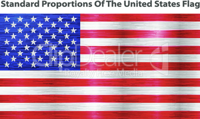 Vector image of American Flag