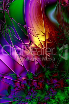 Fractal image: colorful world