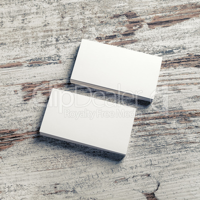 Blank business cards