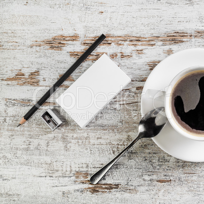 Still life with business cards