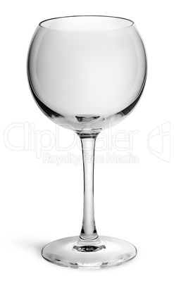 Empty glass for red wine