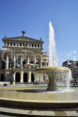 Frankfurt am Main Innenstadt, Frankfurt am Main city center, Frankfurt Main old Opera