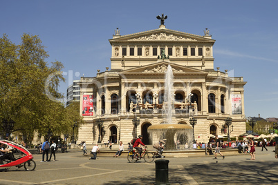 Frankfurt am Main Innenstadt, Frankfurt am Main city center, Frankfurt Main old Opera