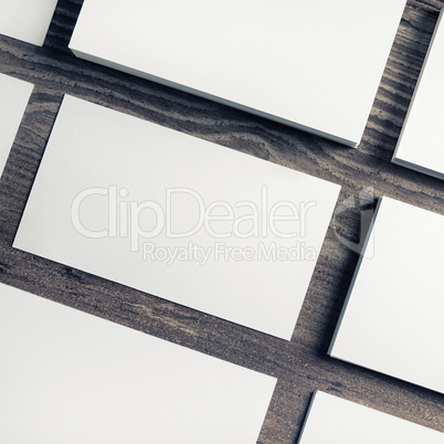 Blank business cards