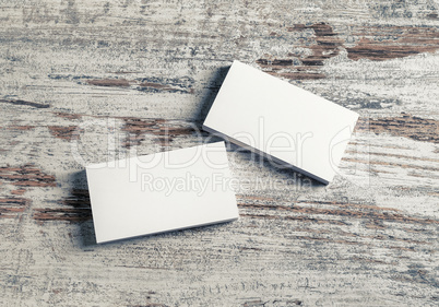 White business cards