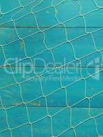 Weathered wood with fishing net