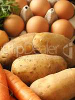 Close up of potatoes