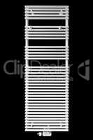 modern white radiator towel rail (clipping path )