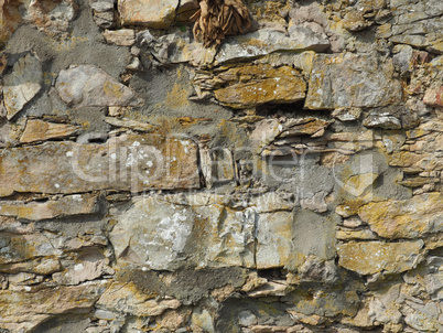 Old stone wall of a monastery