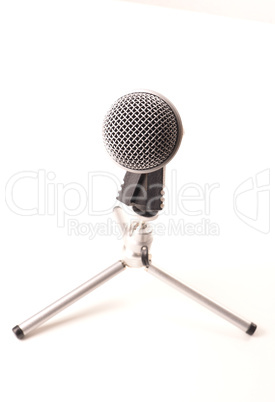 Microphone on a white background