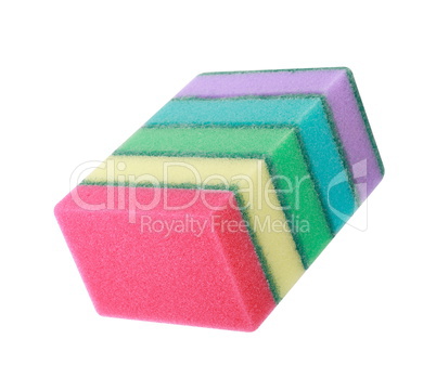 many foam rubber  sponge