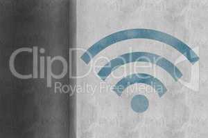 Composite image of wifi symbol