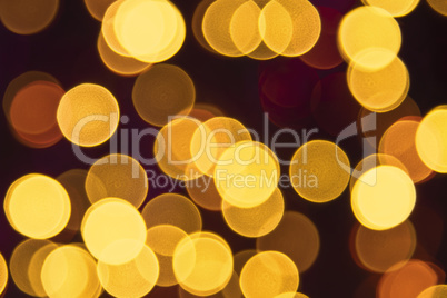 Golden Retro Lights Background, Disco, Celebration Or Christmas Texture