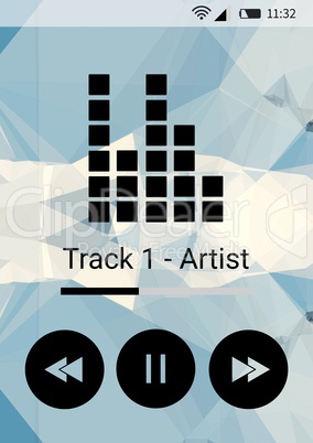 Music player application interface