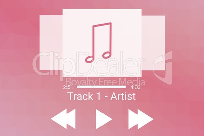 Music player application interface