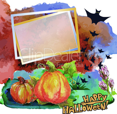 Halloween frame card