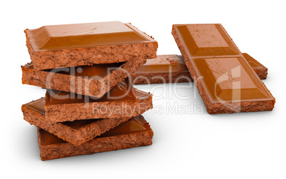 pieces of a chocolate