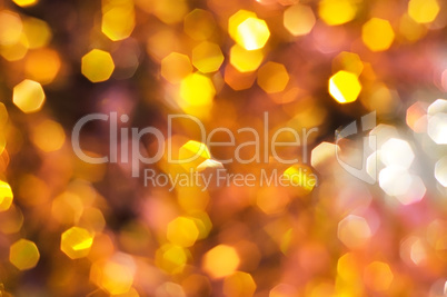 polygonal bokeh yellow