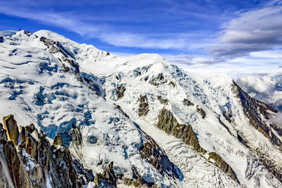 Mont Blanc Massif In The French Alps