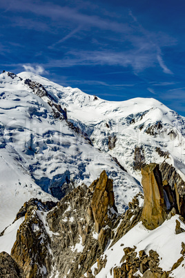 Mont Blanc Massif In The French Alps