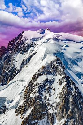 Mont Blanc Massif In The French Alps