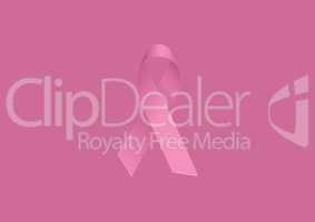 Pink ribbon and breast cancer awareness concept