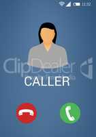 Incoming phone call interface