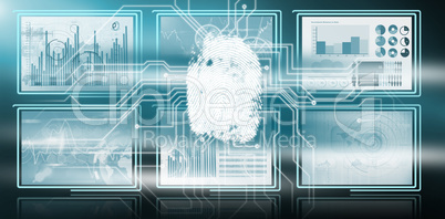 Composite image of composite image of business graphs