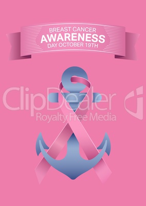 Breast cancer awareness month concept