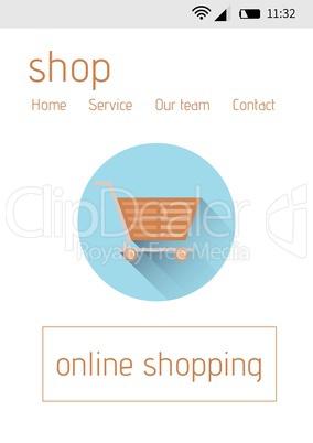 Online shopping interface