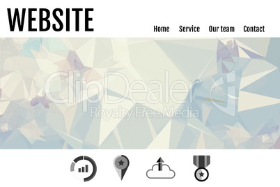 Minimalist website interface