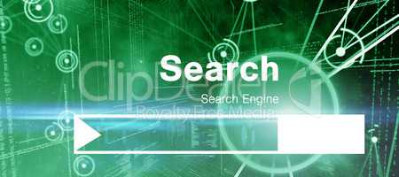 Composite image of digital image of search engine page
