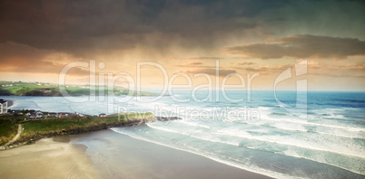 scenic view of beach