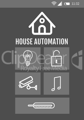 Smart house application interface