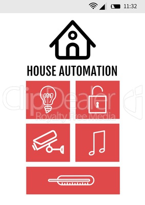 Smart house application interface
