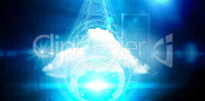 Composite image of computer graphic image of interface