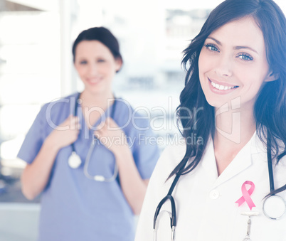 Composite image of breast cancer awareness ribbon Composite image of breast cancer awareness ribbon