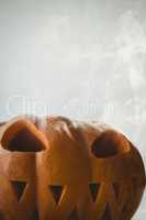 Jack O Lantern against white background