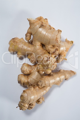 Overhead view of fresh gingers