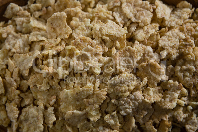 Close-up of wheat flakes