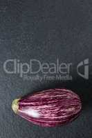 Close-up of eggplant on slate