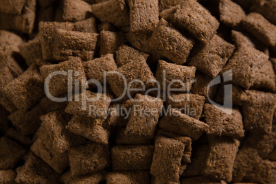 Close-up of chocolate toast crunchs