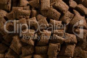Close-up of chocolate toast crunchs
